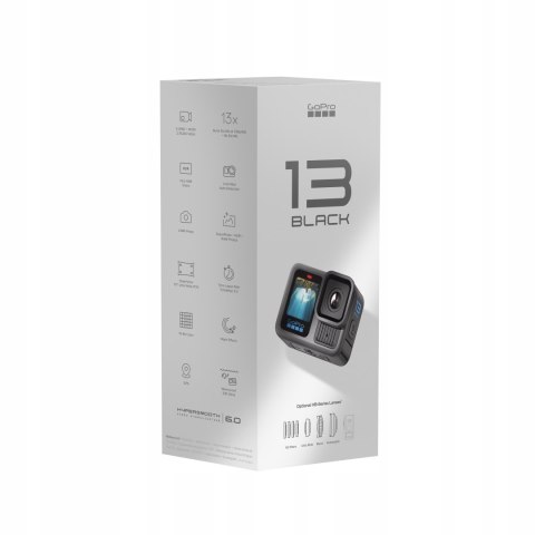 Kamera Sportowa Gopro Hero13 Black 5,3K Hypersmooth 6.0 Podwójna Ładowarka