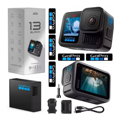 Kamera Sportowa Gopro Hero13 Black 5,3K Uhd, Hypersmooth 6.0, Aku 1900Mah