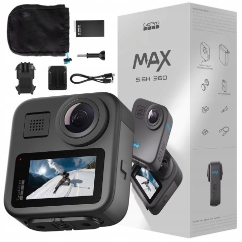 Kamera Sportowa Gopro Max 360 5.6K Uhd Z Hypersmooth, Wodoodporna 1600Mah