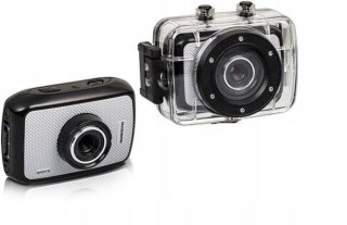Kamera Sportowa Maginon Fullhd Lcd Rejestrator Jazdy Wodoodporna Czarna