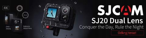 Kamera Sportowa Sjcam Sj20 4K Ipx68 Dual Lens Night Vision Wifi 1850Mah