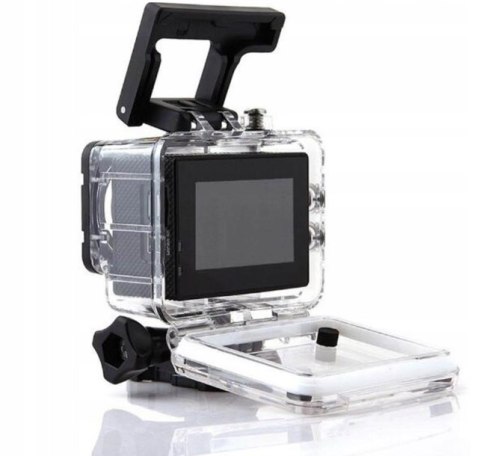 Kamerka Sportowa Czarna Full Hd Wodoodporna 30M Anti-Shake Etui + Uchwyty