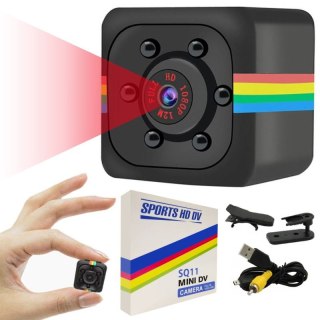 Mini Kamera Osobista Full Hd Sq11 Z Detekcją Ruchu Uchwyt Usb 1080P Prezent