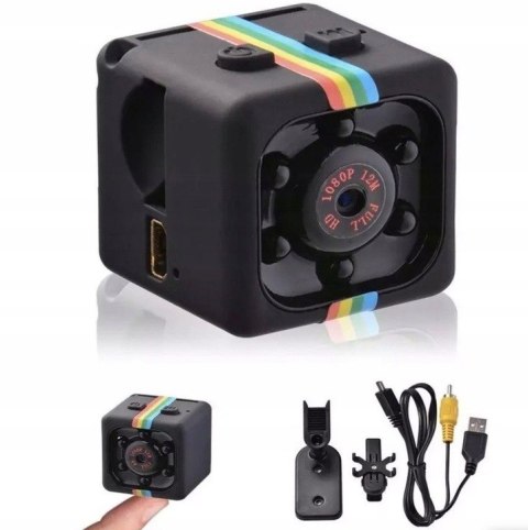 Mini Kamera Osobista Full Hd Sq11 Z Detekcją Ruchu Uchwyt Usb 1080P Prezent