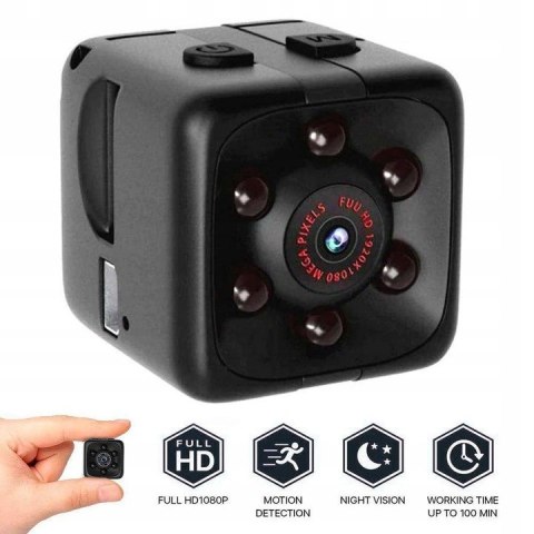 Mini Kamera Osobista Full Hd Sq11 Z Detekcją Ruchu Uchwyt Usb 1080P Prezent