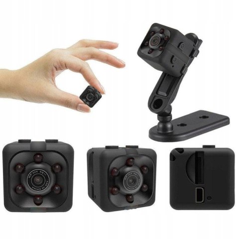 Mini Kamera Osobista Full Hd Sq11 Z Detekcją Ruchu Uchwyt Usb 1080P Prezent