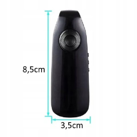 Profesjonalna Mini Kamera Ochrona Osobista Fullhd 3H Bateria Klips + Magnes