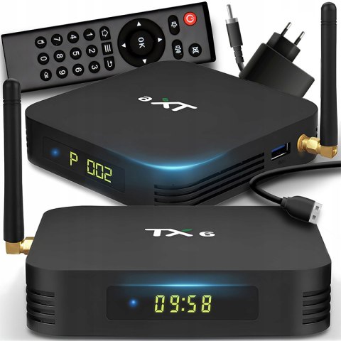 Retoo R-E128-1 Smart Tv Box Tx6 Android 9, 4Gb Ram, 32Gb, Hdmi, Wifi
