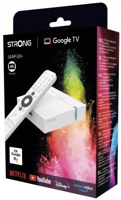 Smart Box Leap-S3+ 4K Uhd Google Tv Z Android 11, 16Gb, Dolby Atmos