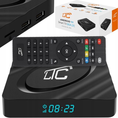 Przystawka Smart TV LTC LXBOX041, Android 11, 4K, 2/16 GB, Wi-Fi
