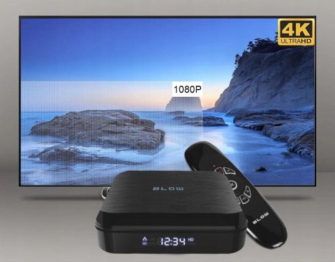 Smart Tv Box Android 12 4K, Bluetooth, Wi-Fi, Hdmi, Pilot Air Mouse