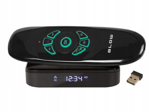 Smart Tv Box Android 12 4K, Bluetooth, Wi-Fi, Hdmi, Pilot Air Mouse