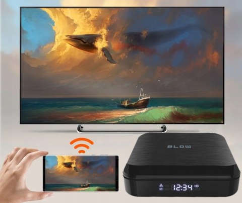 Smart Tv Box Android 12 4K, Bluetooth, Wi-Fi, Hdmi, Pilot Air Mouse