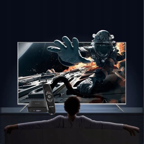 Smart Tv Box Android 12 4K, Bluetooth, Wi-Fi, Hdmi, Pilot Air Mouse