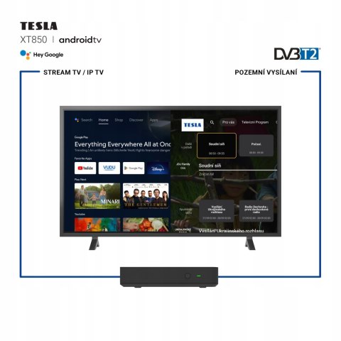 Tesla Mediabox Xt850 - Hybrydowy Odtwarzacz 4K Z Dvb-T2 I Android Tv
