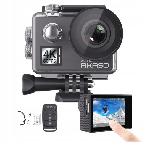 Akaso V50 Elite Kamera 4K/60Fps, Dotykowy Ekran 2 Eis 2.0, 20Mpx, 170° Kąt