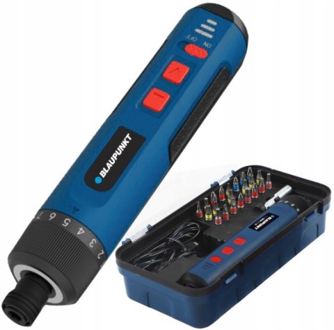 Akumatorowy Wkrętak Elektryczny Blaupunkt 4V 26 Bitów Led Usb-C 2000Mah