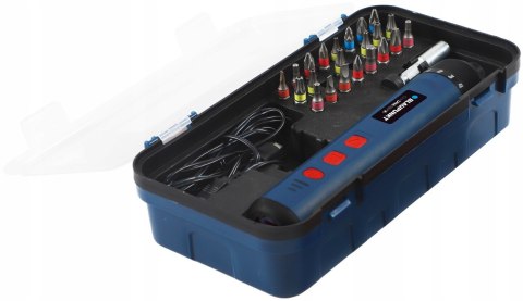 Akumatorowy Wkrętak Elektryczny Blaupunkt 4V 26 Bitów Led Usb-C 2000Mah
