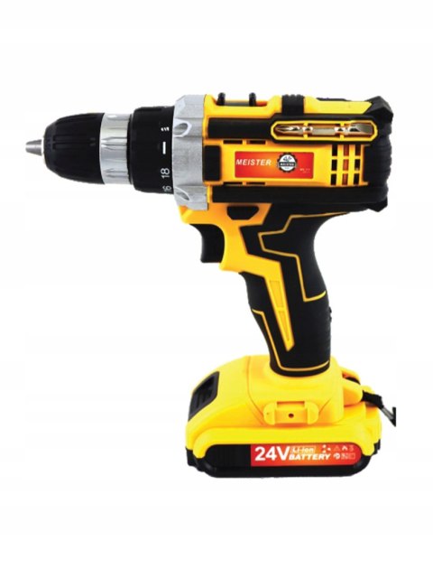 Akumulatorowa Wiertarko-Wkrętarka 24V Meister Ms-710 Led + 2Xaku, Walizka