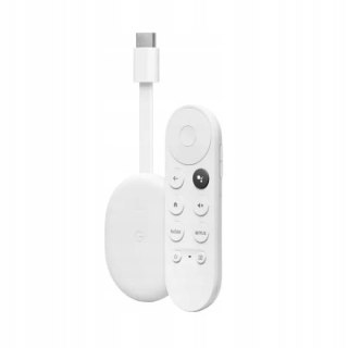 Google Chromecast 4.0 4K Hdr Z Google Tv I Pilotem - Nowy Odtwarzacz