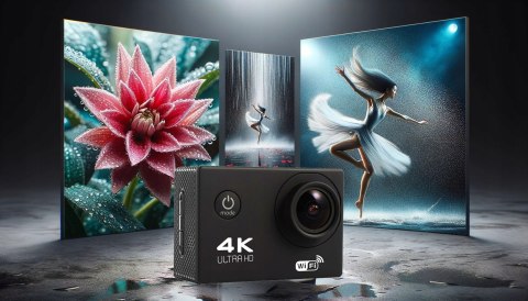 Kamera Sportowa Drmz Action Xtreme Pro 2 Full Hd 4K, Wodoodporna 40M
