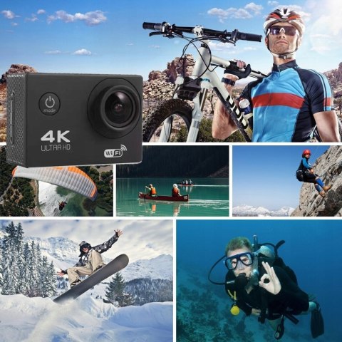 Kamera Sportowa Drmz Action Xtreme Pro 2 Full Hd 4K, Wodoodporna 40M