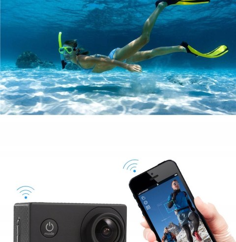 Kamera Sportowa Drmz Action Xtreme Pro 2 Full Hd 4K, Wodoodporna 40M