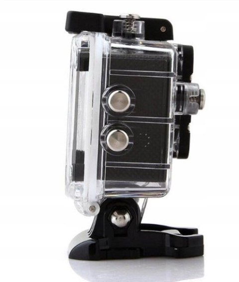 Kamerka Sportowa Full Hd 1080P 16Mp Wodoodporna 30M, Lcd 2 Etui I Uchwyty