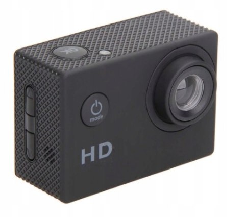Kamerka Sportowa Full Hd 1080P 16Mp Wodoodporna 30M, Lcd 2 Etui I Uchwyty