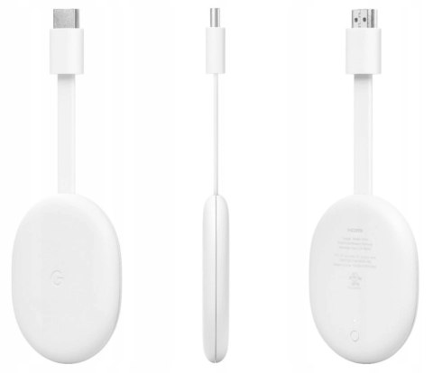 Odtwarzacz Google Chromecast 4.0 Z Google Tv, Hdr, Wi-Fi, Pilot Głosowy