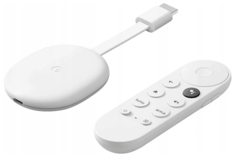 Odtwarzacz Google Chromecast 4.0 Z Google Tv, Hdr, Wi-Fi, Pilot Głosowy
