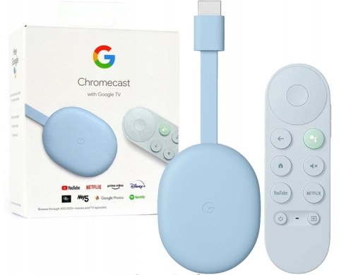 Odtwarzacz Multimedialny Google Chromecast 4.0 Z Pilotem Głosowym