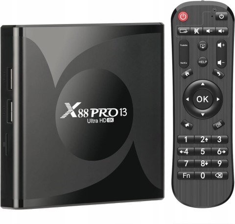 Smart Tv Box X88pro 8K Ultra Hd Android 13.0 Wifi 6 Usb 3.0 Hdd