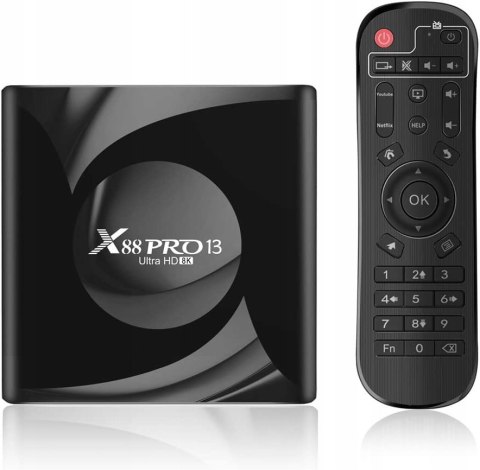 Smart Tv Box X88pro 8K Ultra Hd Android 13.0 Wifi 6 Usb 3.0 Hdd