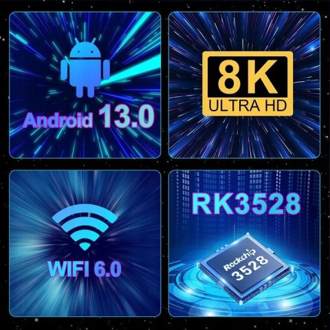 Smart Tv Box X88pro 8K Ultra Hd Android 13.0 Wifi 6 Usb 3.0 Hdd