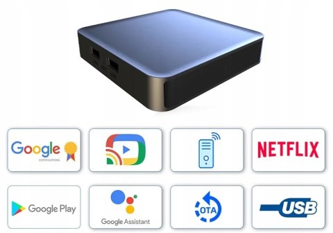 Smart Tv Box Dcolor Gd2 2024 2/32Gb Google Tv 4K Hdr Asystent Google