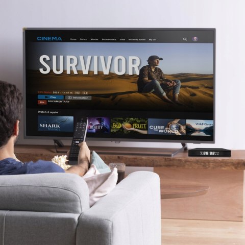 Smart Tv Box Odtwarzacz Android 13 4K 16Gb+128Gb, Bluetooth Wifi + Pilot