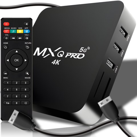 Smart Tv Box Retoo Mxq Pro 4K 8Gb Dekoder Android 7.1 Z Pilotem