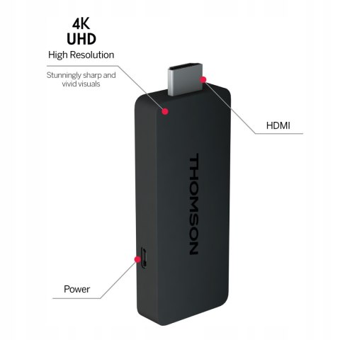 Thomson Streaming Stick 4K Uhd Z Google Tv, Dolby Atmos, Bluetooth