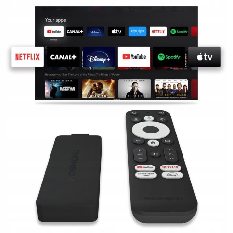 Thomson Streaming Stick 4K Uhd Z Google Tv, Dolby Atmos, Bluetooth