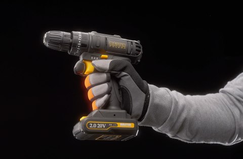Udarowa Wiertarko-Wkrętarka 20V Majster Mp0423 2Xaku Led 400-1400Rpm Zestaw