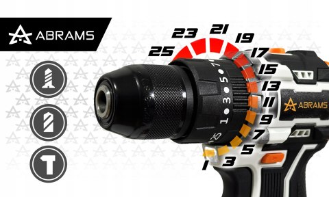 Udarowa Wiertarko-Wkrętarka Bezszczotkowa 2Xaku 21,6V 54Nm 25-St Sprzągło
