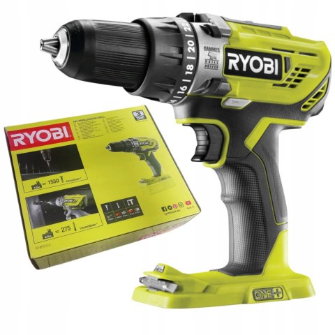 Udarowa Wiertarko-Wkretarka Ryobi R18pd3-0 18V 50Nm Led 24 Stopnie Momentu