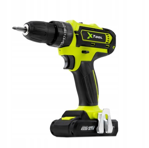 Udarowa Wiertarko-Wkrętarka Xtool 800W 2X Aku 21V Led, Bity, 25 Regulacji
