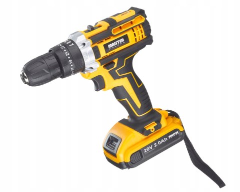 Wiertarko-Wkrętarka Udarowa Majster 20V 2Xaku Z Nasadkami Led I Walizką