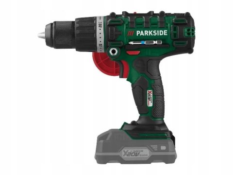 Wiertarko-Wkrętarka Udarowa Parkside 20-Li C3 20V 2-Bieg Led Bity, Bez Aku