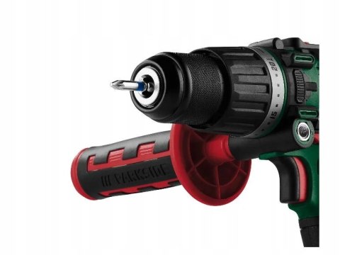 Wiertarko-Wkrętarka Udarowa Parkside 20-Li C3 20V 2-Bieg Led Bity, Bez Aku