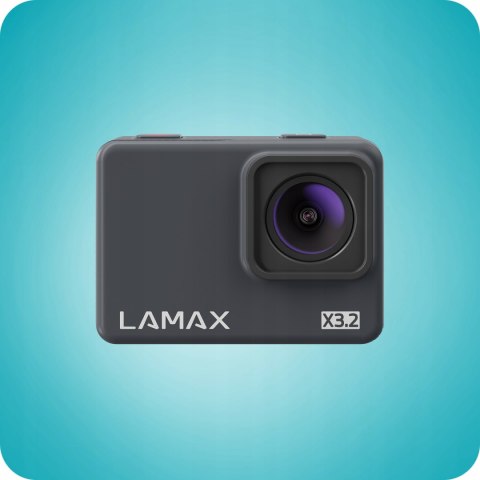 Wodoodporna Kamera Sportowa Lamax X3.2 12Mp 4K/30Fps 2 Ekran Etui 40M Led