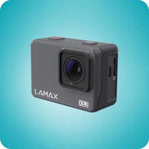 Wodoodporna Kamera Sportowa Lamax X3.2 12Mp 4K/30Fps 2 Ekran Etui 40M Led