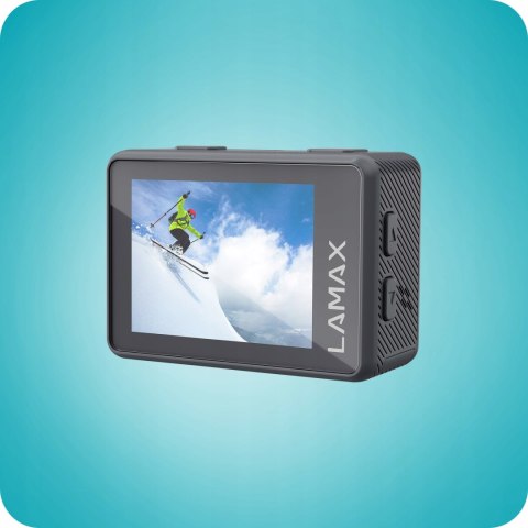 Wodoodporna Kamera Sportowa Lamax X3.2 12Mp 4K/30Fps 2 Ekran Etui 40M Led